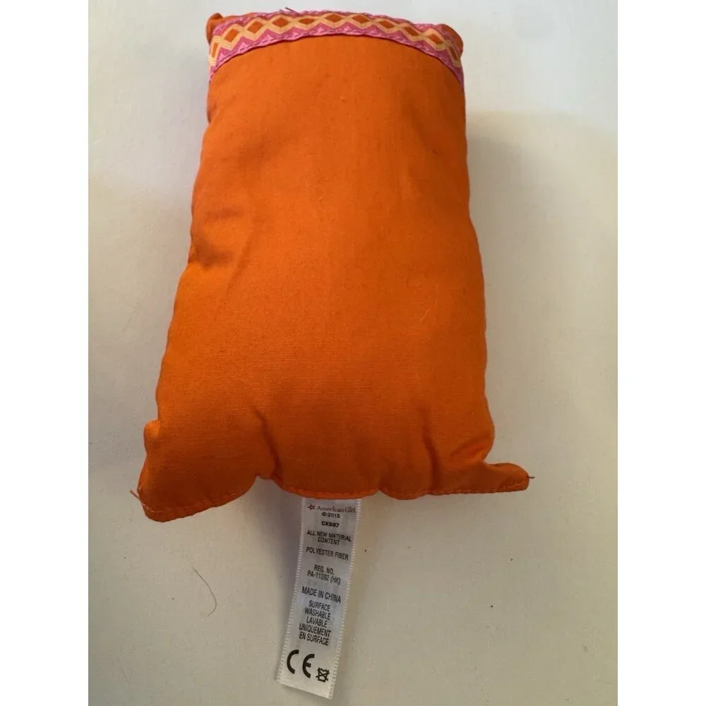 American Girl Doll Accessories Pillows Ottoman Bright Colors Lot Of 3 LF14